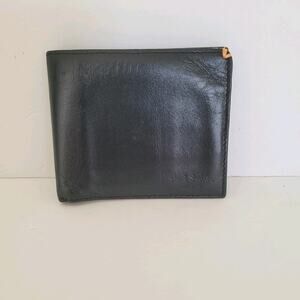 Paul Smith Jeans Unisex Leather Black Wallet Credit Card ID Holder Bifold Logo